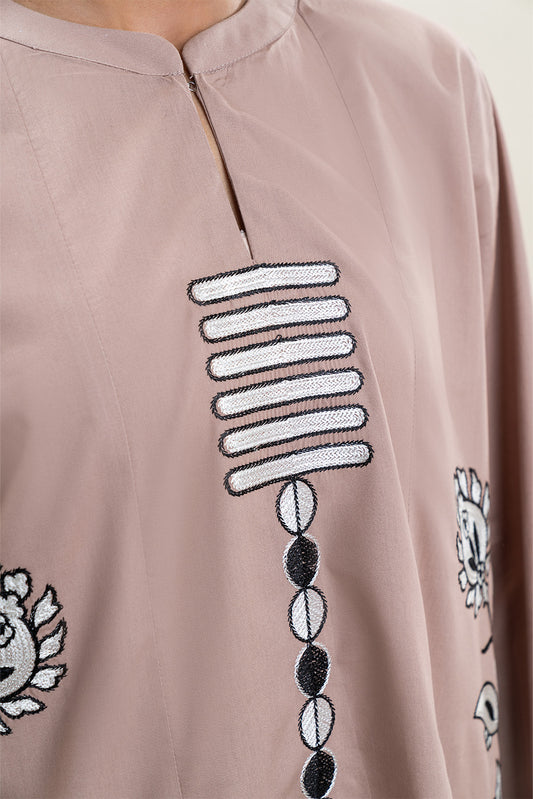 2 PIECE EMBROIDERED CAMBRIC SUIT (PRET)