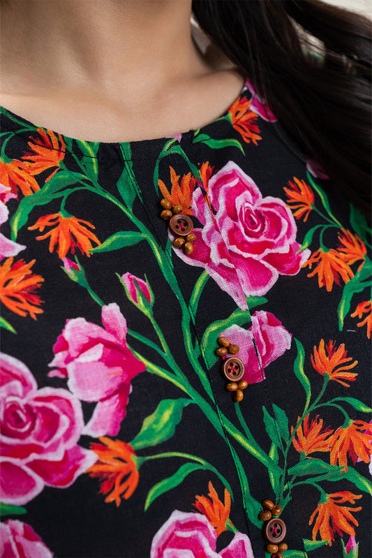 PRINTED KHADDAR SHIRT (PRET)