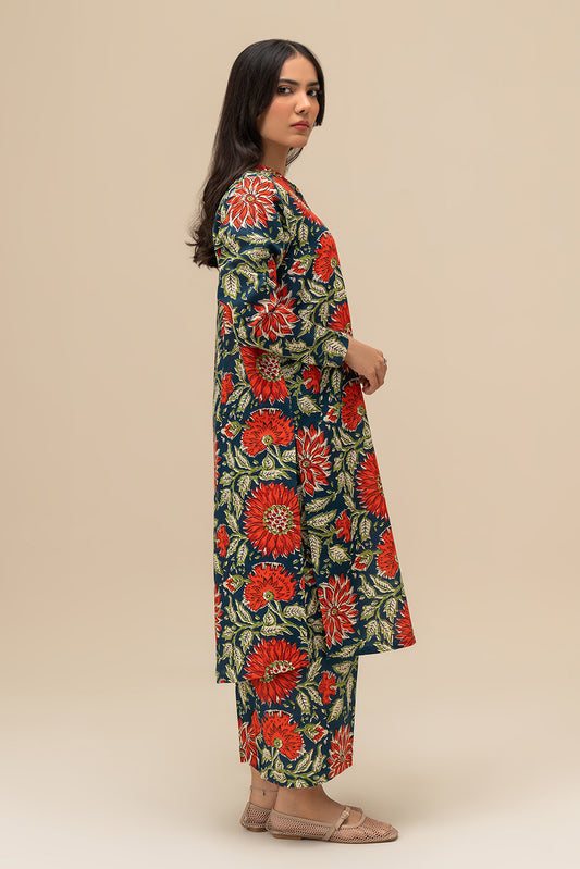 2 PIECE PRINTED KHADDAR SUIT (PRET)
