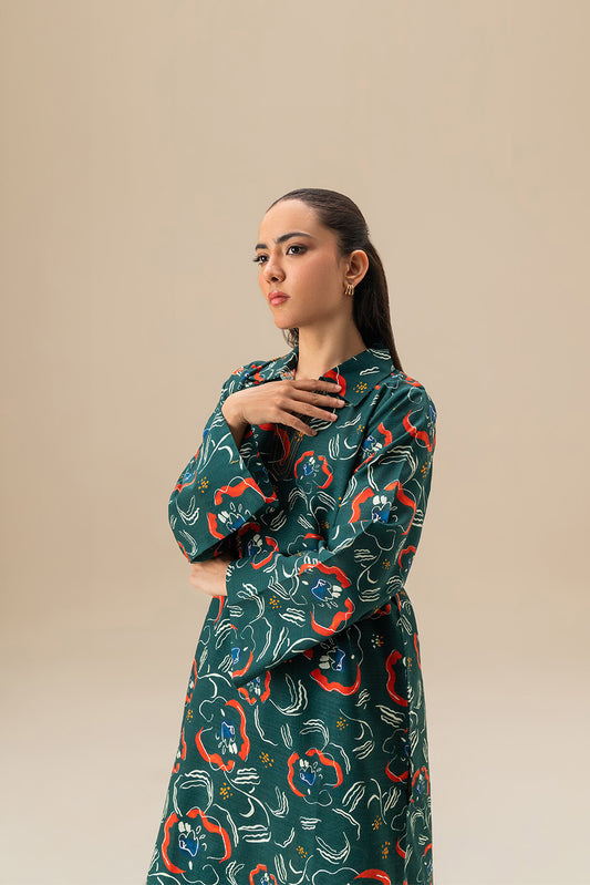 2 PIECE PRINTED KHADDAR SUIT (PRET)