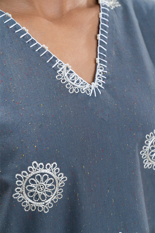 EMBROIDERED MULTI NEPS TOP (PRET)