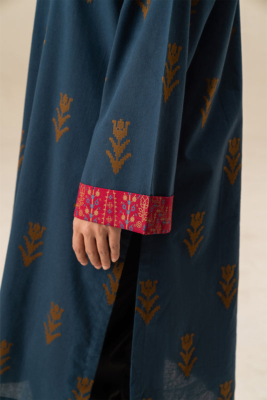 EMBROIDERED JACQUARD SHIRT (PRET)