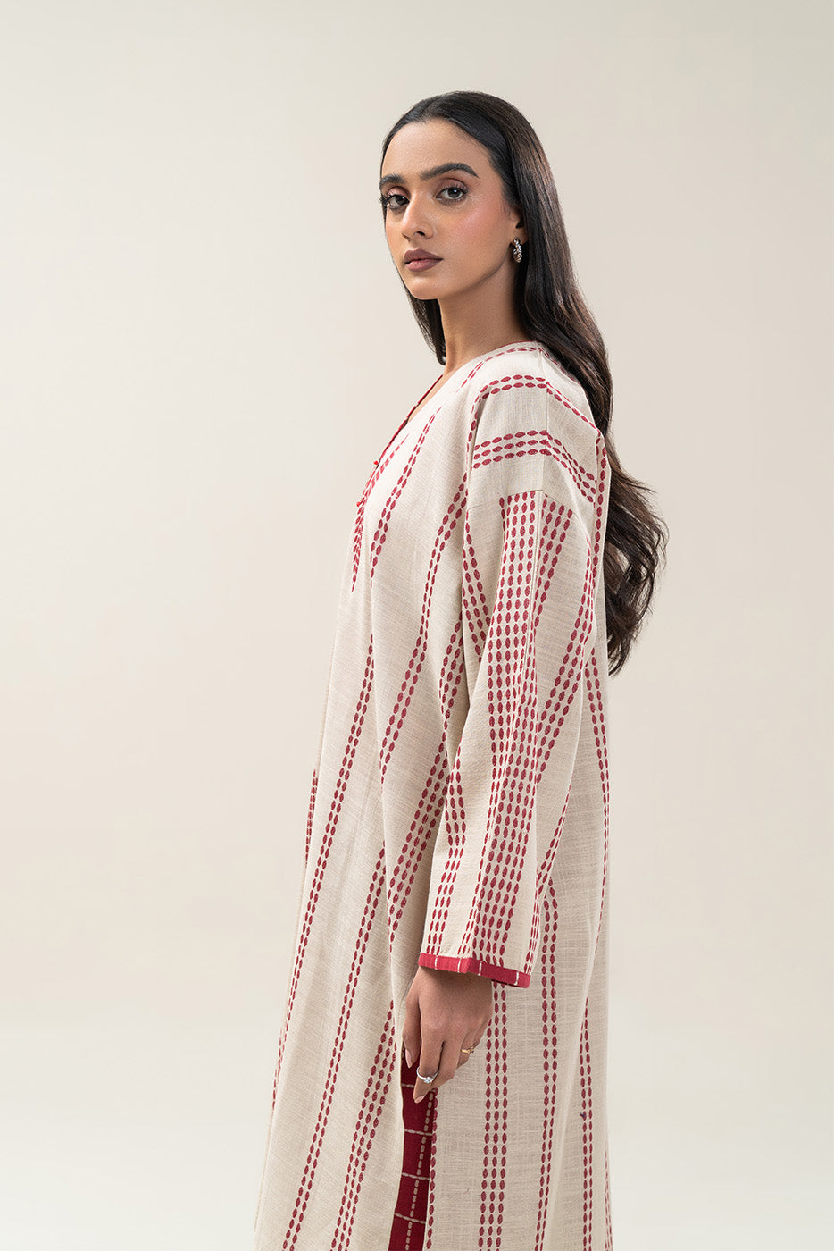 2 PIECE BASIC KHADDAR JACQUARD SUIT (PRET)