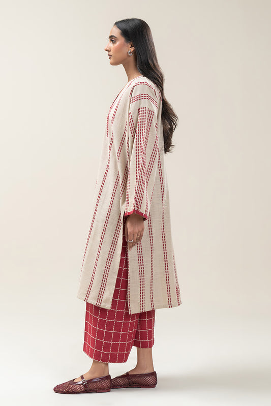 2 PIECE BASIC KHADDAR JACQUARD SUIT (PRET)