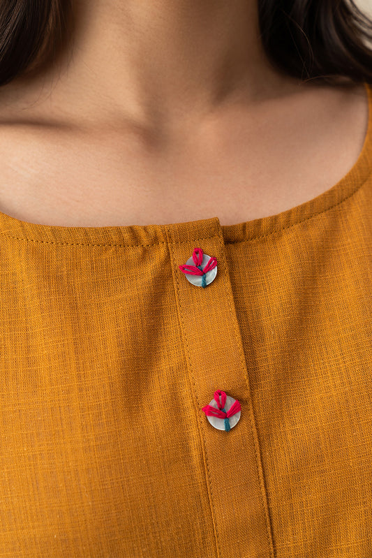 2 PIECE EMBROIDERED TWO WAY SLUB SUIT (PRET)