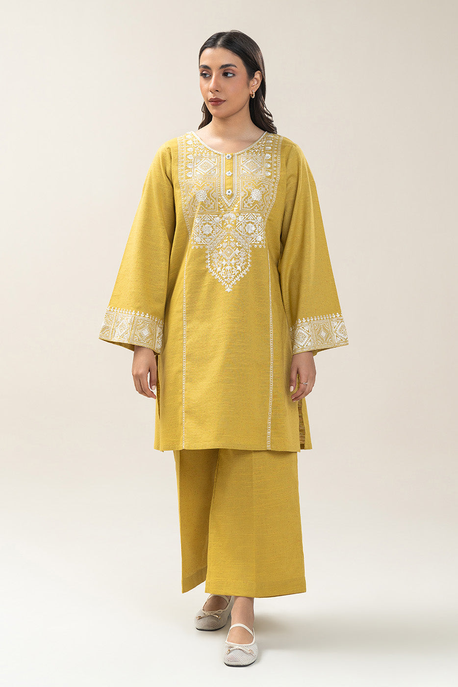 2 PIECE EMBROIDERED MULTI NEPS SUIT (PRET)