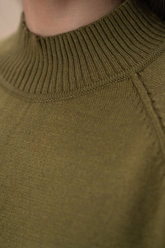 MOCK NECK PULLOVER
