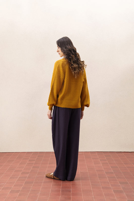 V NECK BUTTON UP KNITTED CARDIGAN