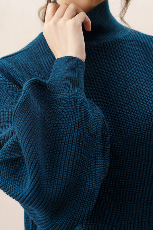 RIBBED LONG SLEEVE SWEATER DRESS