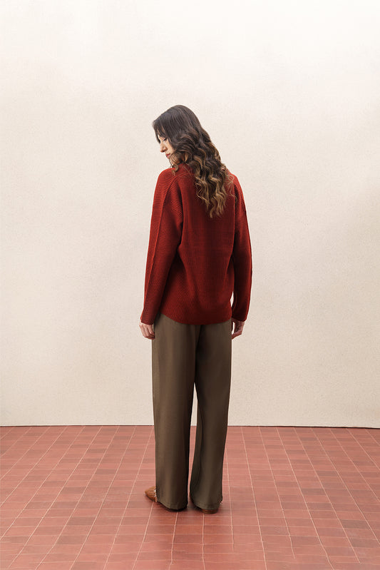 CLASSIC V NECK BOXY FIT PULLOVER