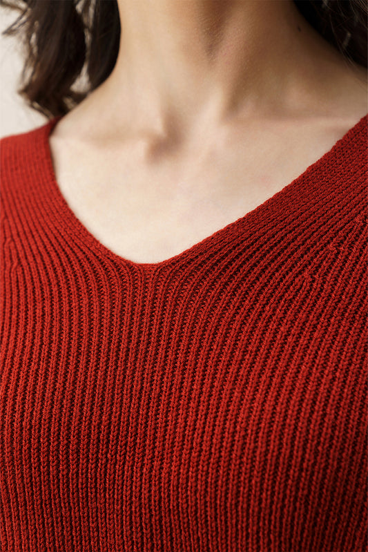 CLASSIC V NECK BOXY FIT PULLOVER