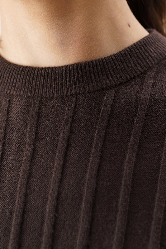 CROPPED SOFT KNIT PULLOVER