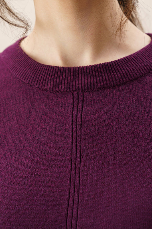 RELAXED FIT KNITTED PULLOVER