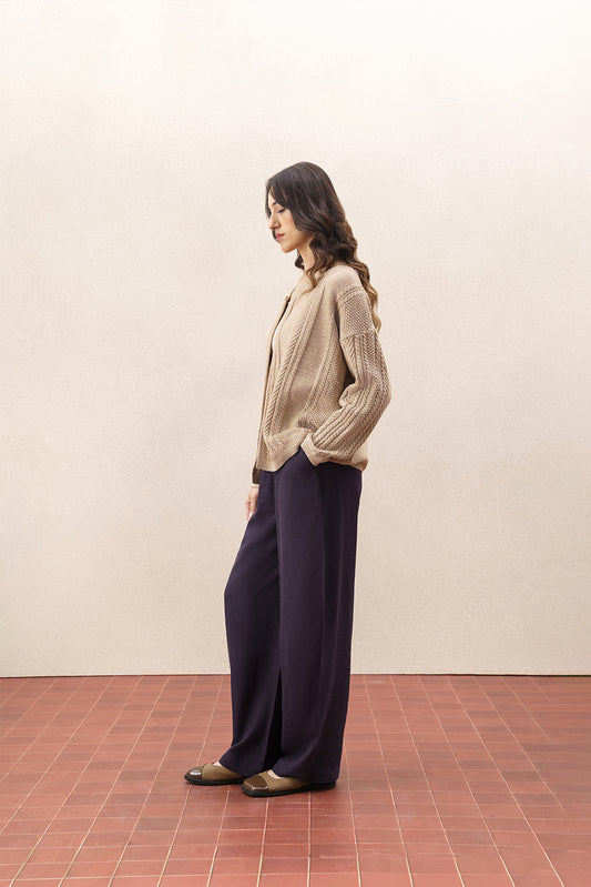 CASHMERE TOUCH MULTI WEAVE KNITTED SHRUG