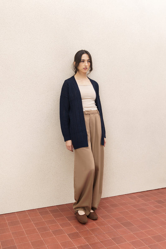 TEXTURED WEAVE KNIT SHRUG