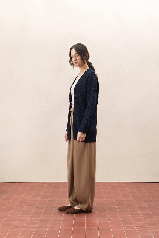 TEXTURED WEAVE KNIT SHRUG