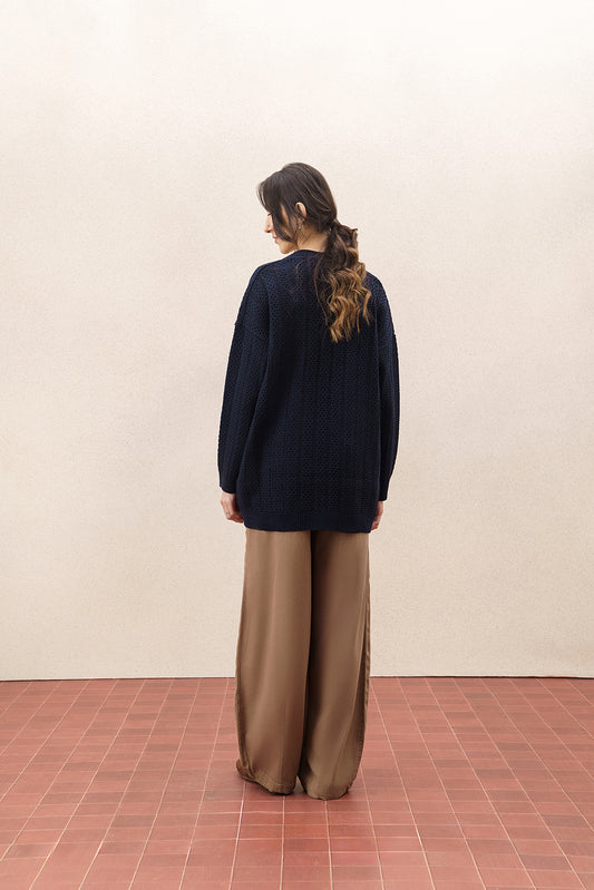 TEXTURED WEAVE KNIT SHRUG