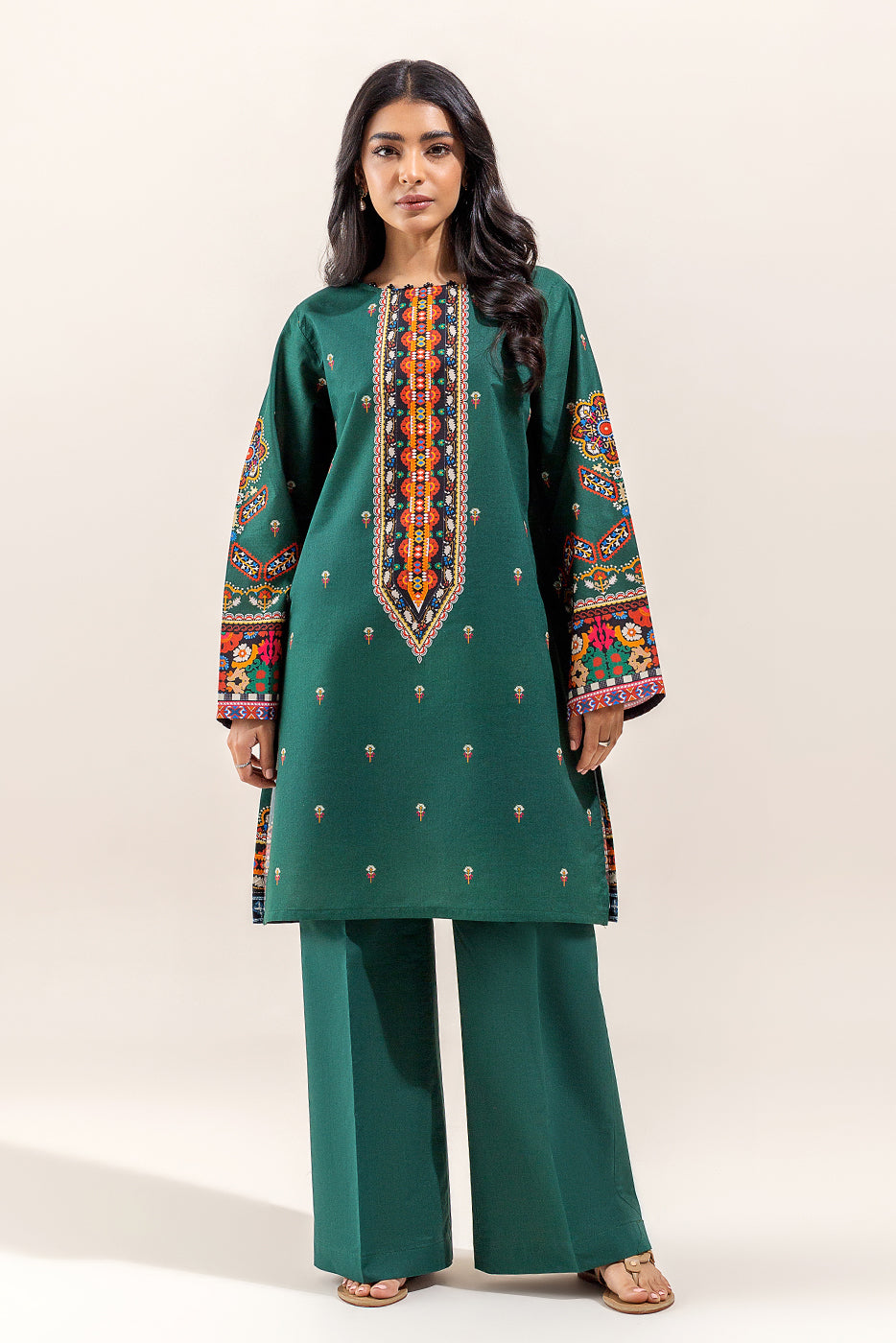 1 PIECE PRINTED LAWN SHIRT - PINE TRIBE (UNSTITCHED)