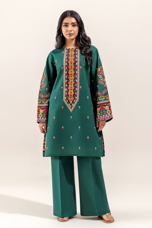 1 PIECE PRINTED LAWN SHIRT - PINE TRIBE (UNSTITCHED)