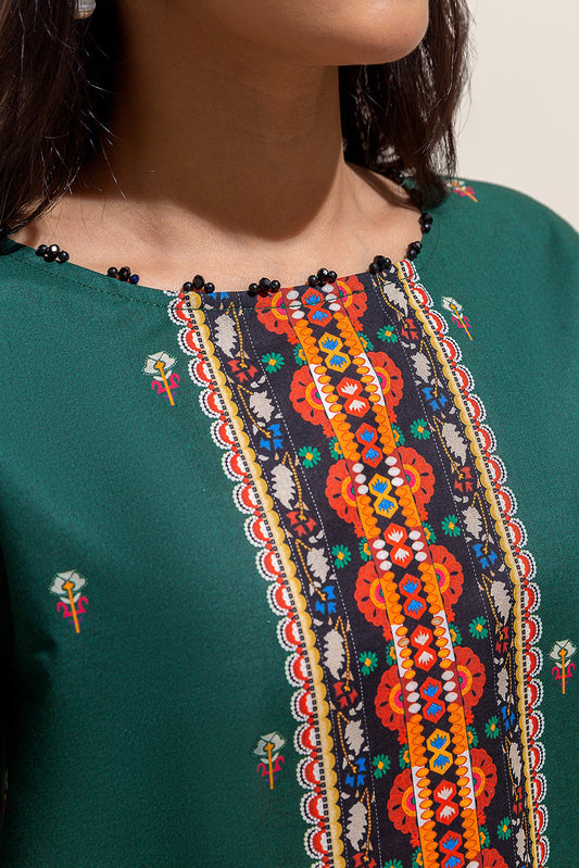 1 PIECE PRINTED LAWN SHIRT - PINE TRIBE (UNSTITCHED)