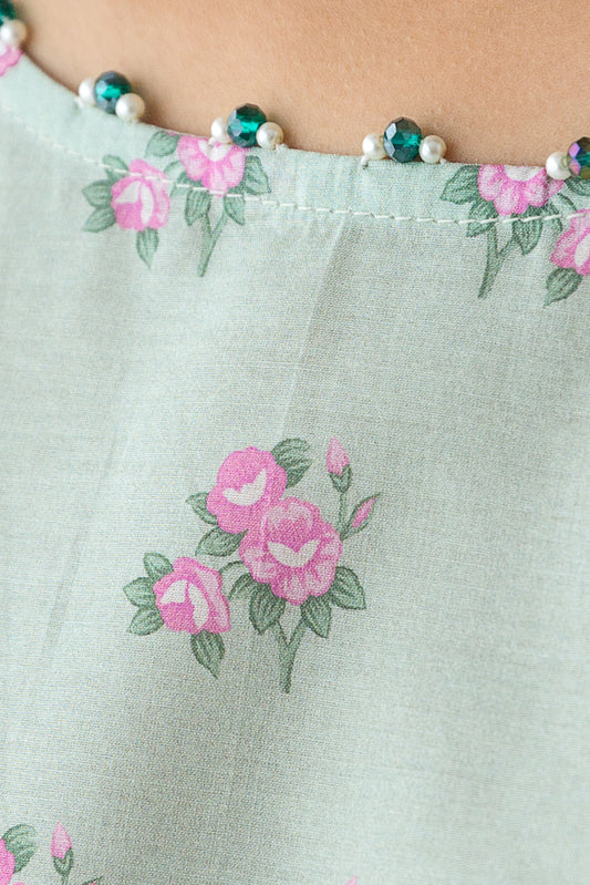 3 PIECE - PRINTED LAWN SUIT - PASTEL GALORE
