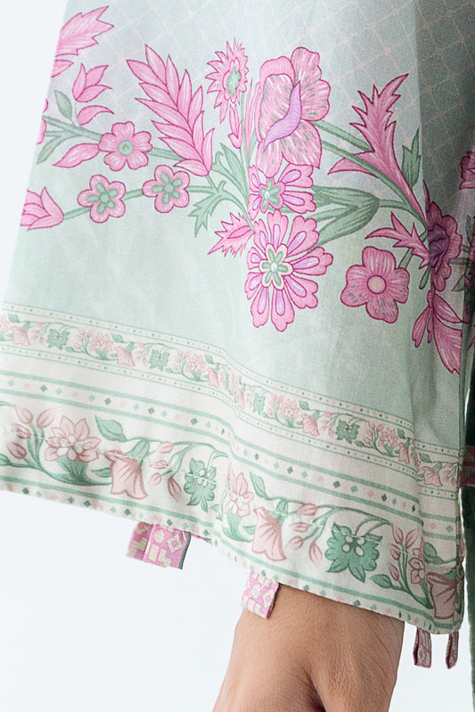 3 PIECE - PRINTED LAWN SUIT - PASTEL GALORE