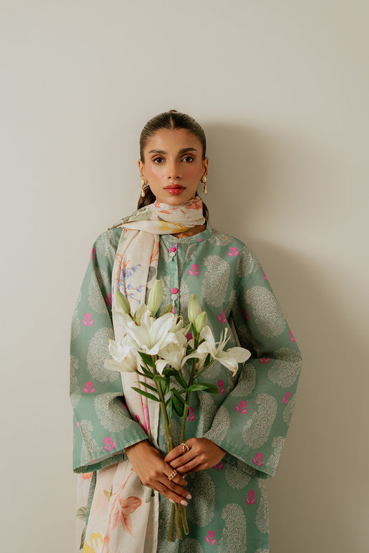 3 PIECE PRINTED LAWN-SEA SOUL (UNSTITCHED)