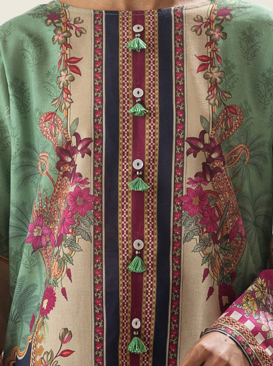 1 PIECE - PRINTED LAWN SHIRT - VIVID ORIGINS MORBAGH SU_23   