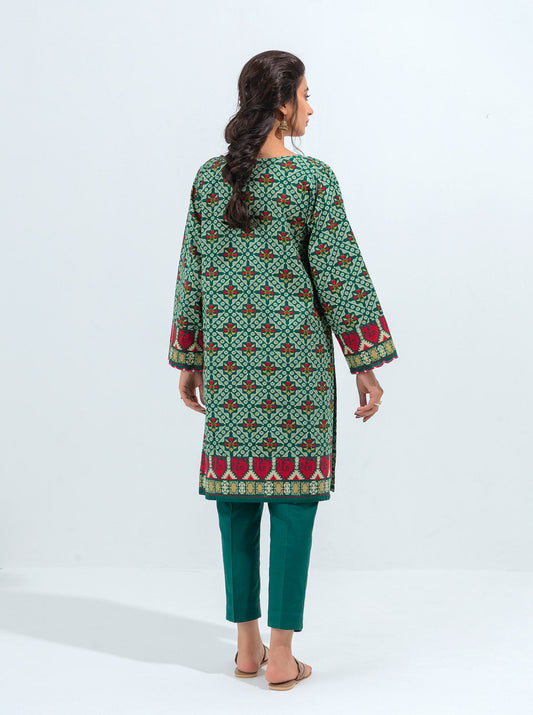 2 PIECE - PRINTED KHADDAR SUIT - VIVID LUSH MORBAGH WN_21   