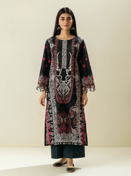 1 PIECE - PRINTED LAWN SHIRT - MIDNIGHT SUN MORBAGH SU_23   
