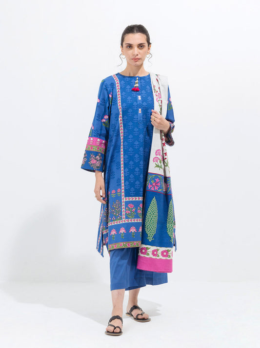 3 PIECE - PRINTED KHADDAR SUIT - PRIMROSE PETALS MORBAGH WN_21   