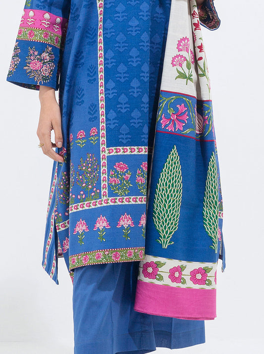 3 PIECE - PRINTED KHADDAR SUIT - PRIMROSE PETALS MORBAGH WN_21   