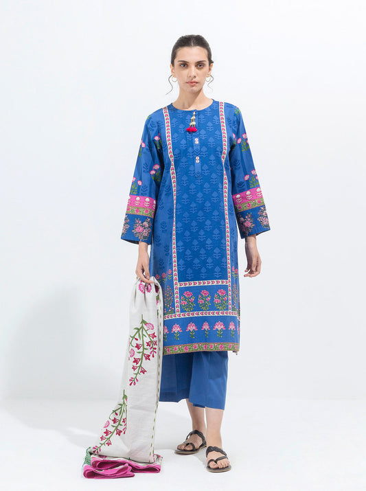 3 PIECE - PRINTED KHADDAR SUIT - PRIMROSE PETALS MORBAGH WN_21   