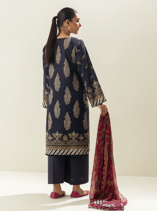 3 PIECE - EMBROIDERED  KHADDAR SUIT - HINOKI MORBAGH WN_22   