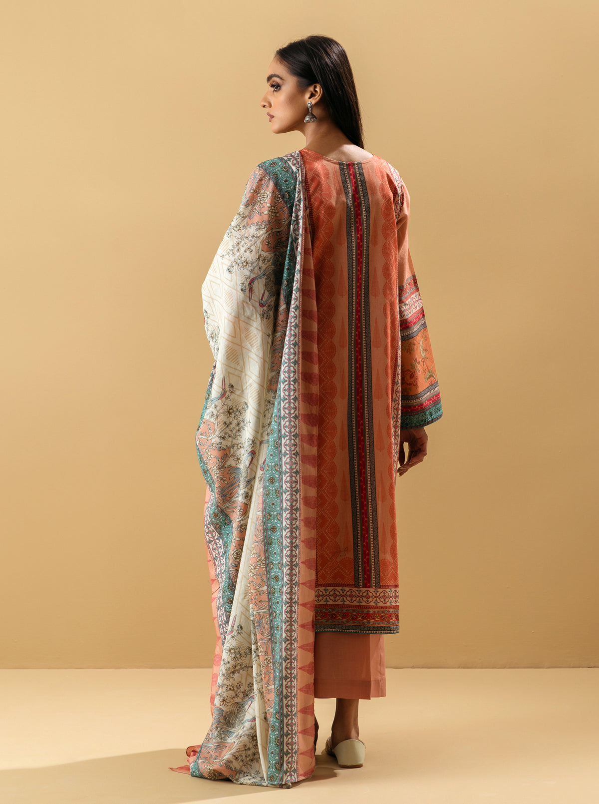 3 PIECE - PRINTED LAWN SUIT - FLORAL CANDY MORBAGH SU_22   