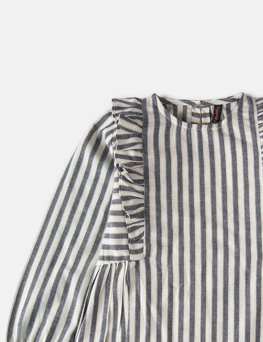 Metallic Stripes Dress (6273937637528)