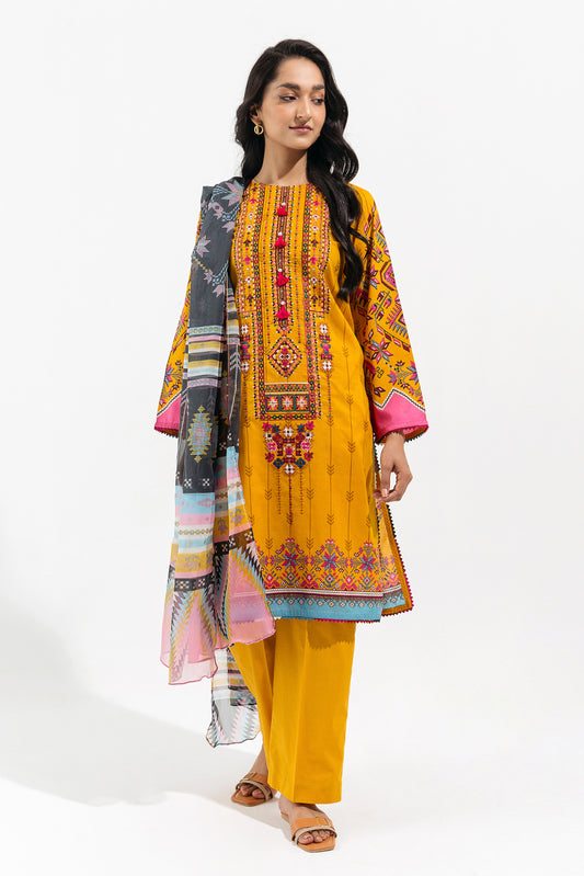 Tuscan Sun Embroidered Lawn Suit - Stylish 2-Piece Ensemble"