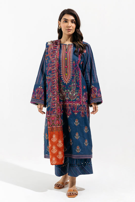 3 PIECE - EMBROIDERED LAWN SUIT - PAISLEY DREAM