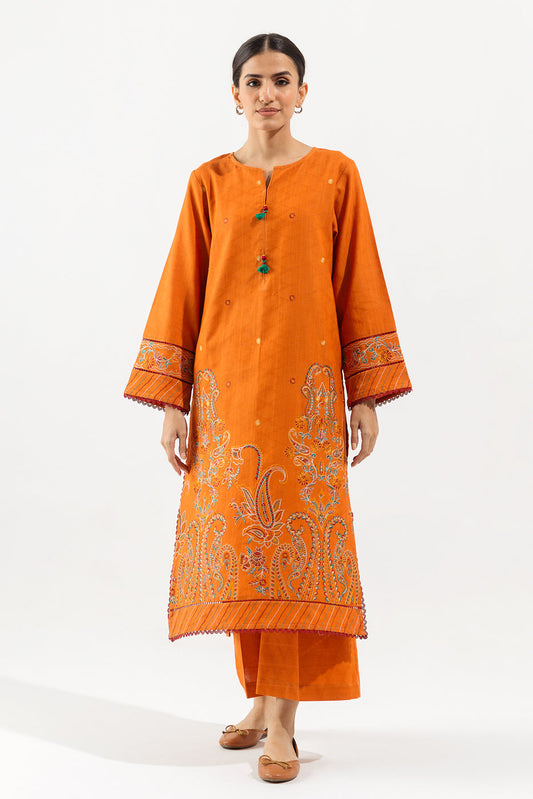 2 PIECE - EMBROIDERED JACQUARD SUIT - MYTHIC GOLDEN