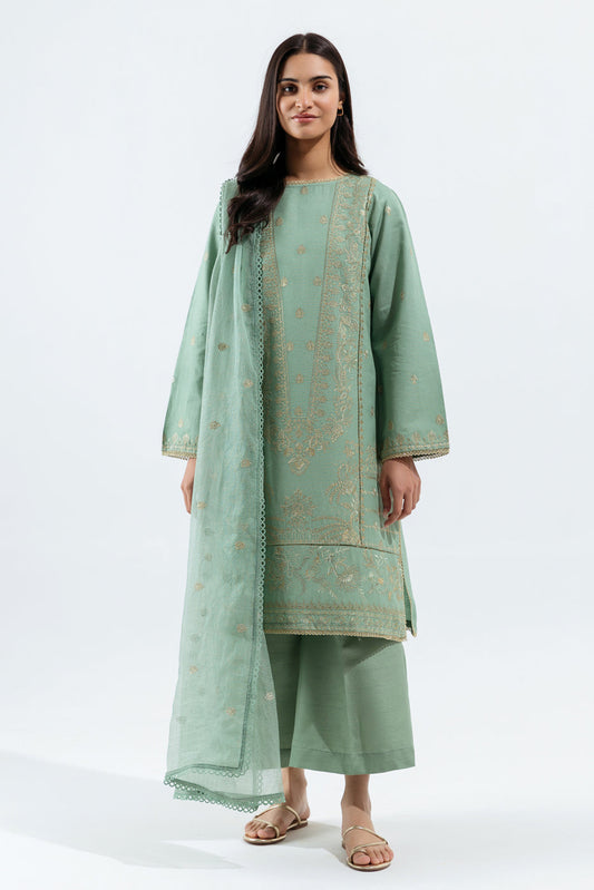 3 PIECE - EMBROIDERED LAWN SUIT - ENCHANTED GLOW