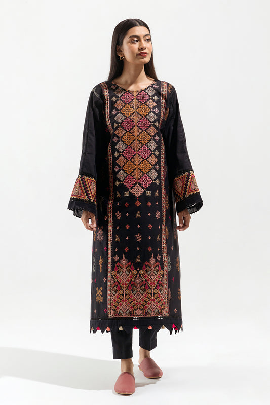 2 PIECE - EMBROIDERED  KHADDAR SUIT - FOLK FANTASY