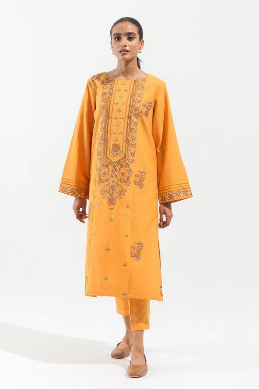 2 PIECE - EMBROIDERED  KHADDAR SUIT - BOHO CHIC