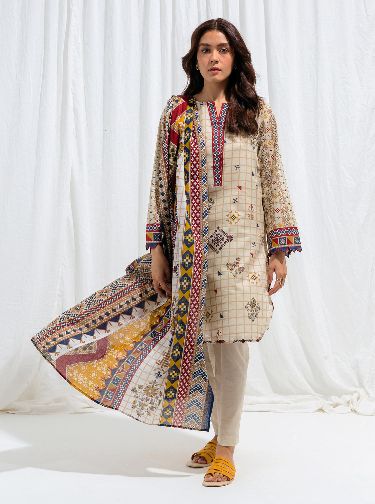 KILIM BEIGE-PRINTED-3P