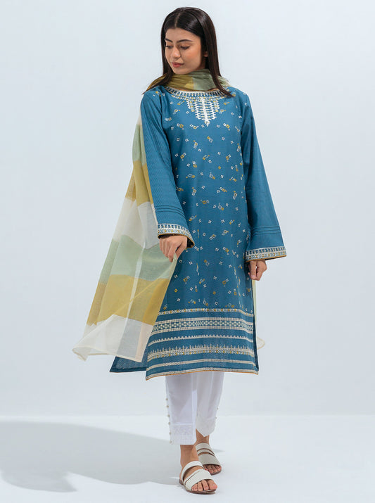 EMBROIDERED SHIRT WITH DUPATTA