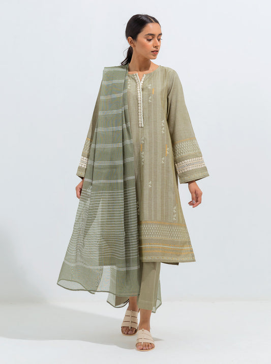 EMBROIDERED SHIRT WITH DUPATTA