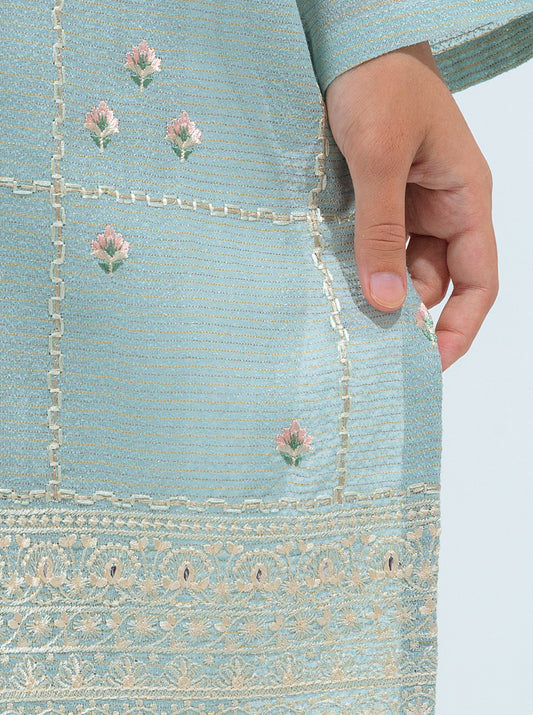 EMBROIDERED SHIRT WITH DUPATTA AND PANT