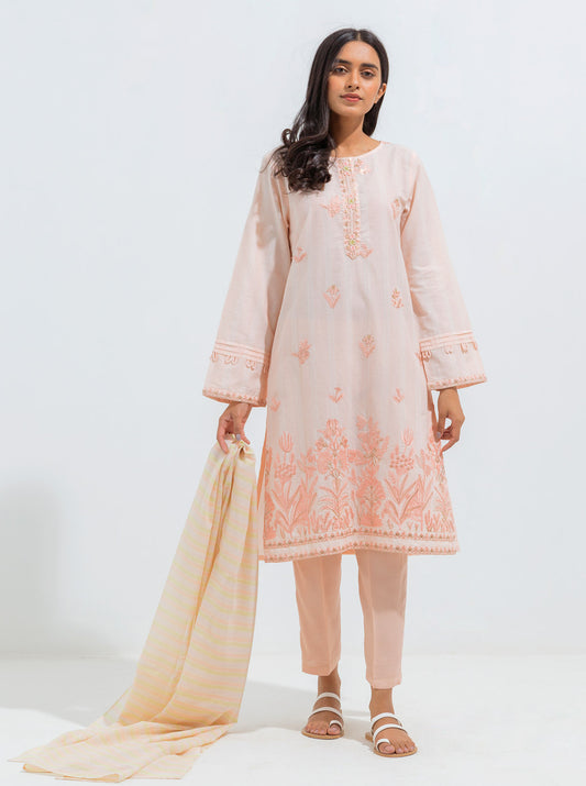 EMBROIDERED SHIRT WITH DUPATTA