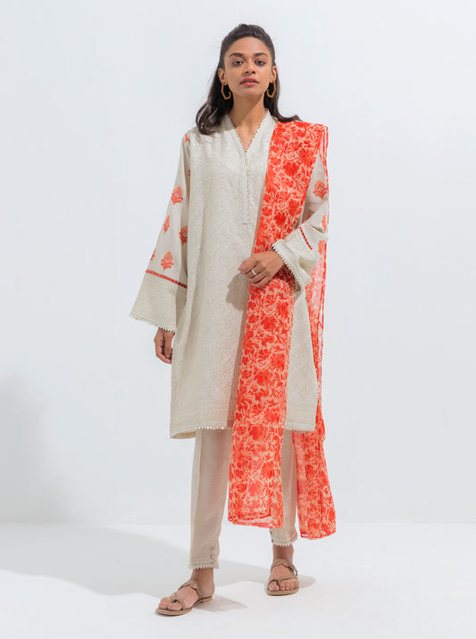 EMBROIDERED SHIRT WITH DUPATTA