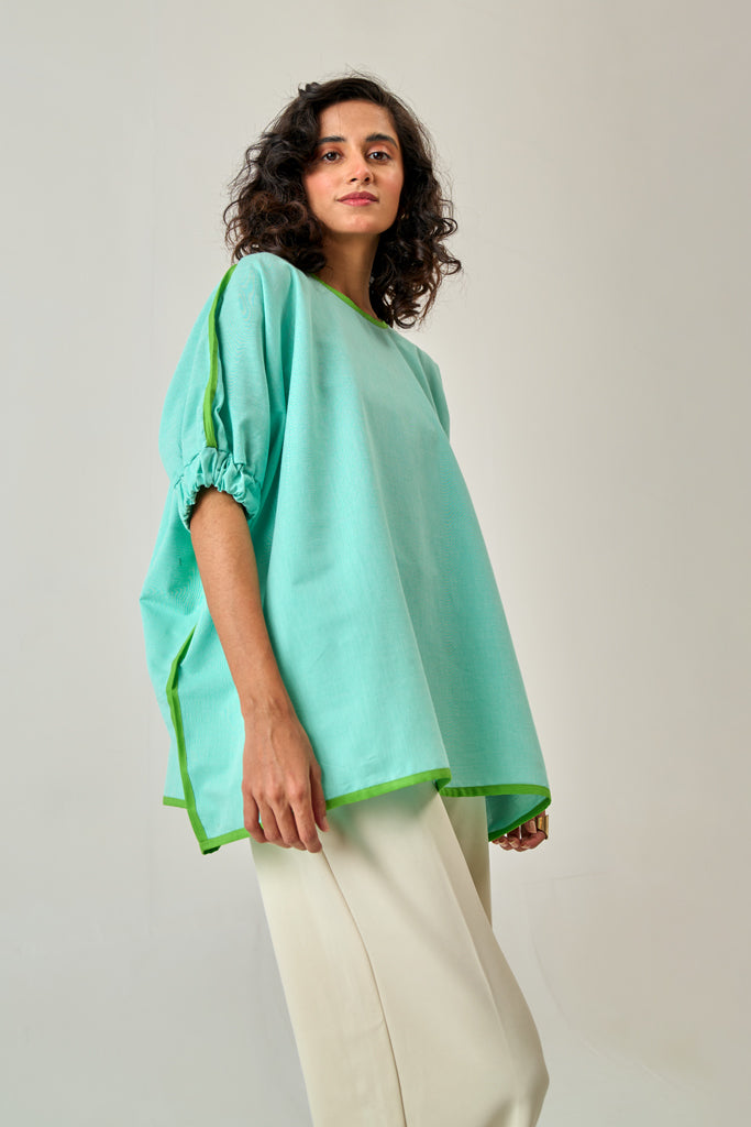 Ice Green Neon Twill Top