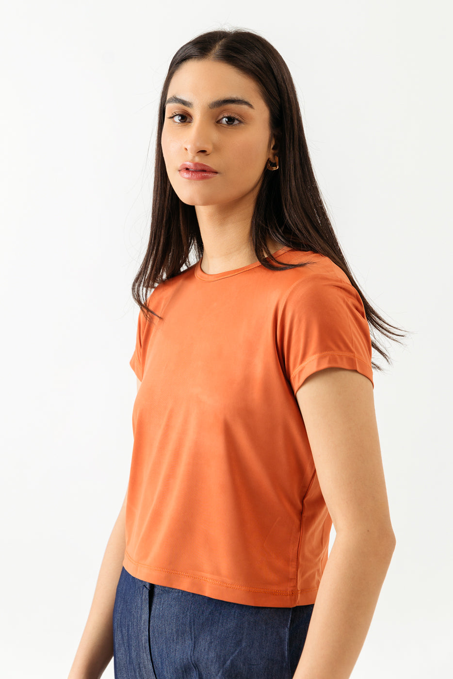 Rust Cropped T-Shirt